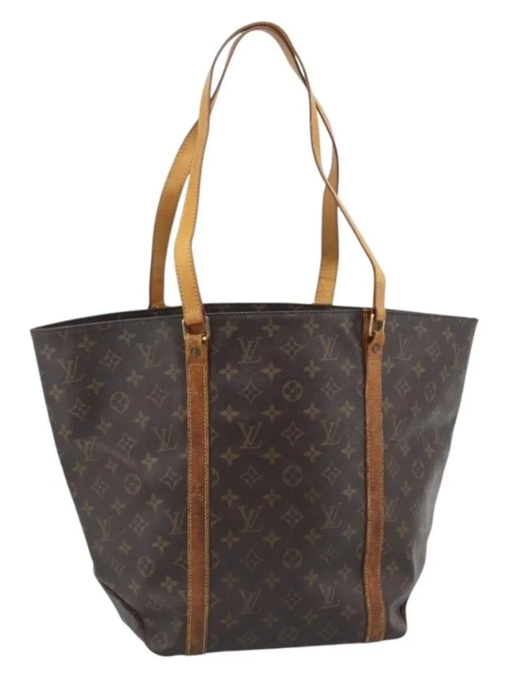 LOUIS VUITTON Monogram Sac Shopping Tote Bag M51108 LV Auth bs35832